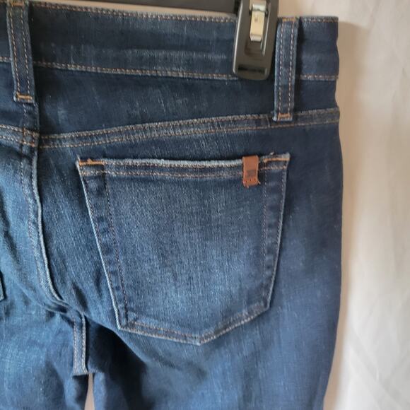 Joes Jeans Medium Wash Raw Step Hem Stretch Classic Ankle Skinny Jeans Size 30 - Picture 6 of 11